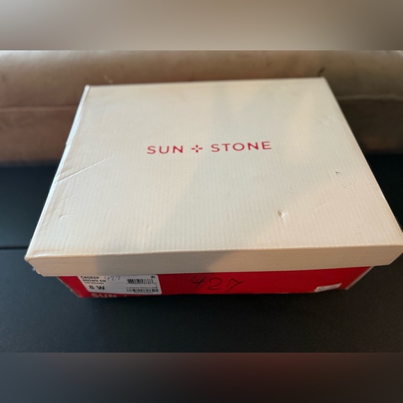 Sun & Stone Cadee Womens Faux Leather Zipper Ankle Boots Brown size 8 NEW IN BOX - Picture 7 of 8